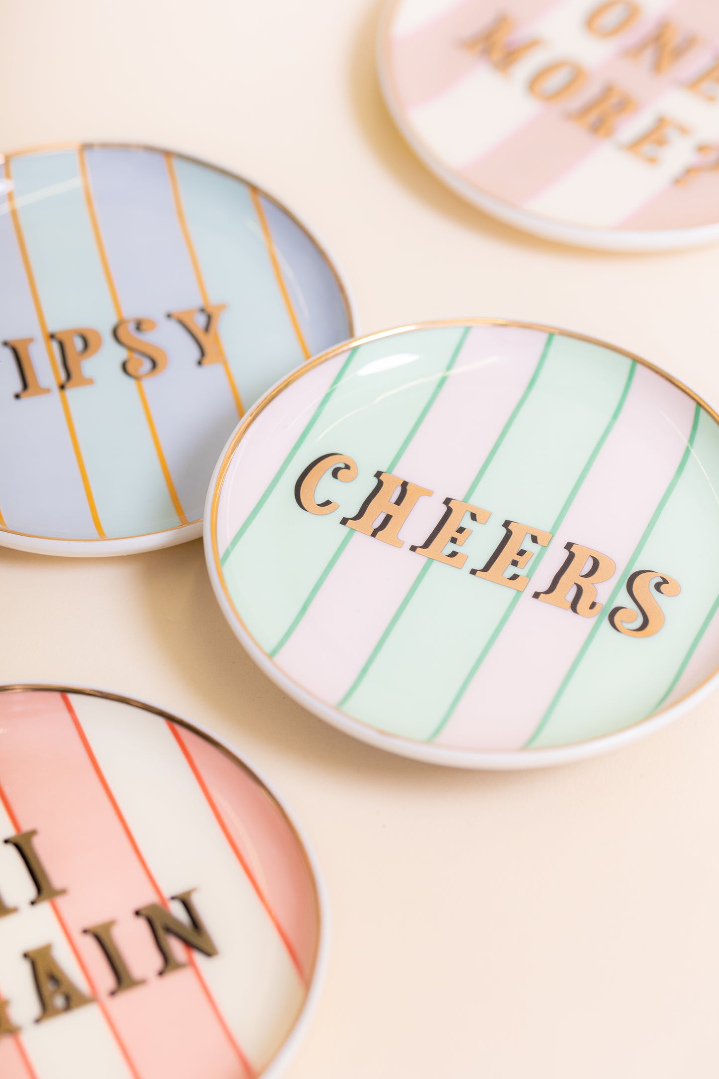 Yvonne Ellen Slogan Coasters Set of 4