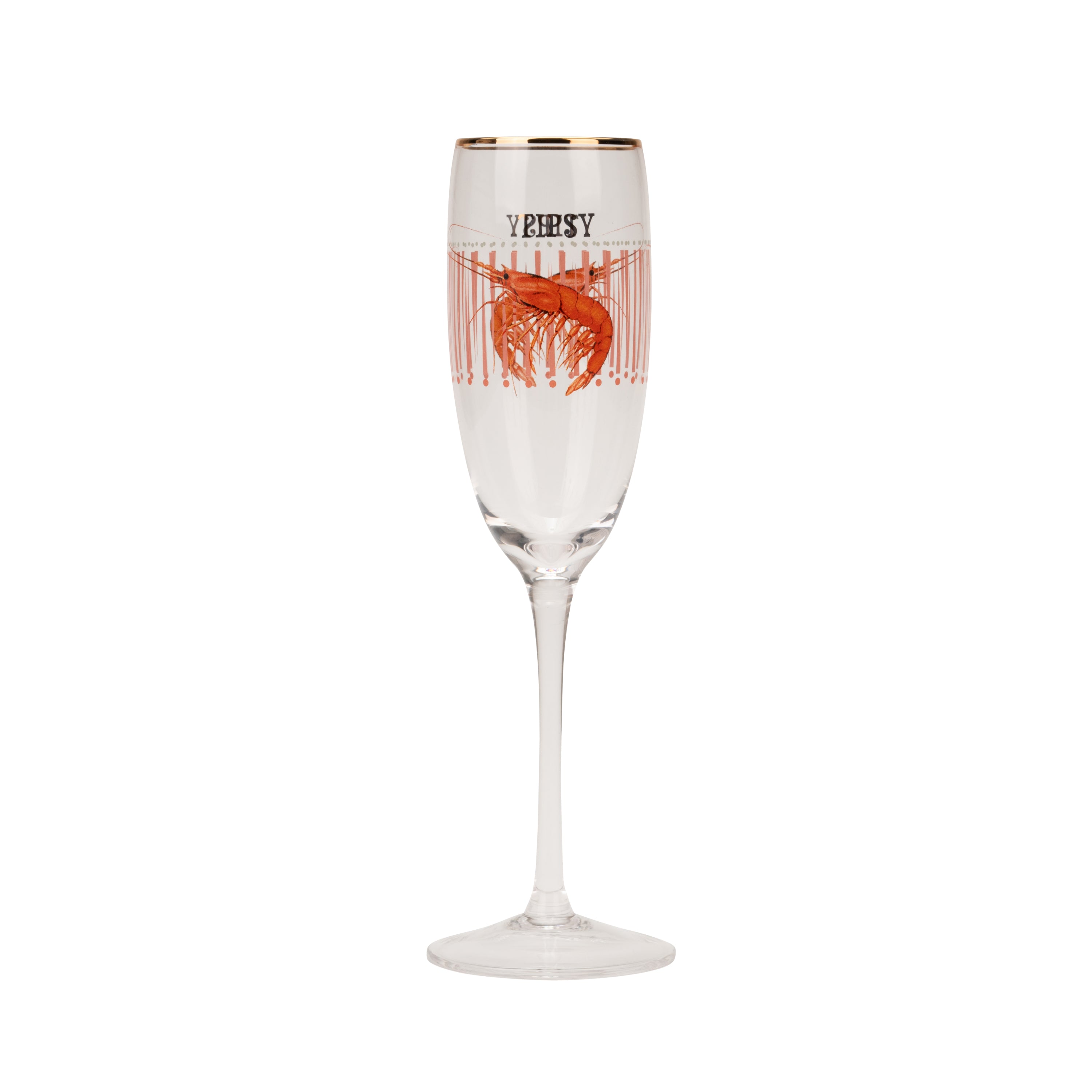 Yvonne Ellen Champagne Flute - Shrimp