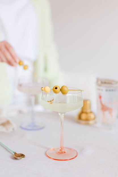 Yvonne Ellen Coupe Glass Set of 2 - Bee