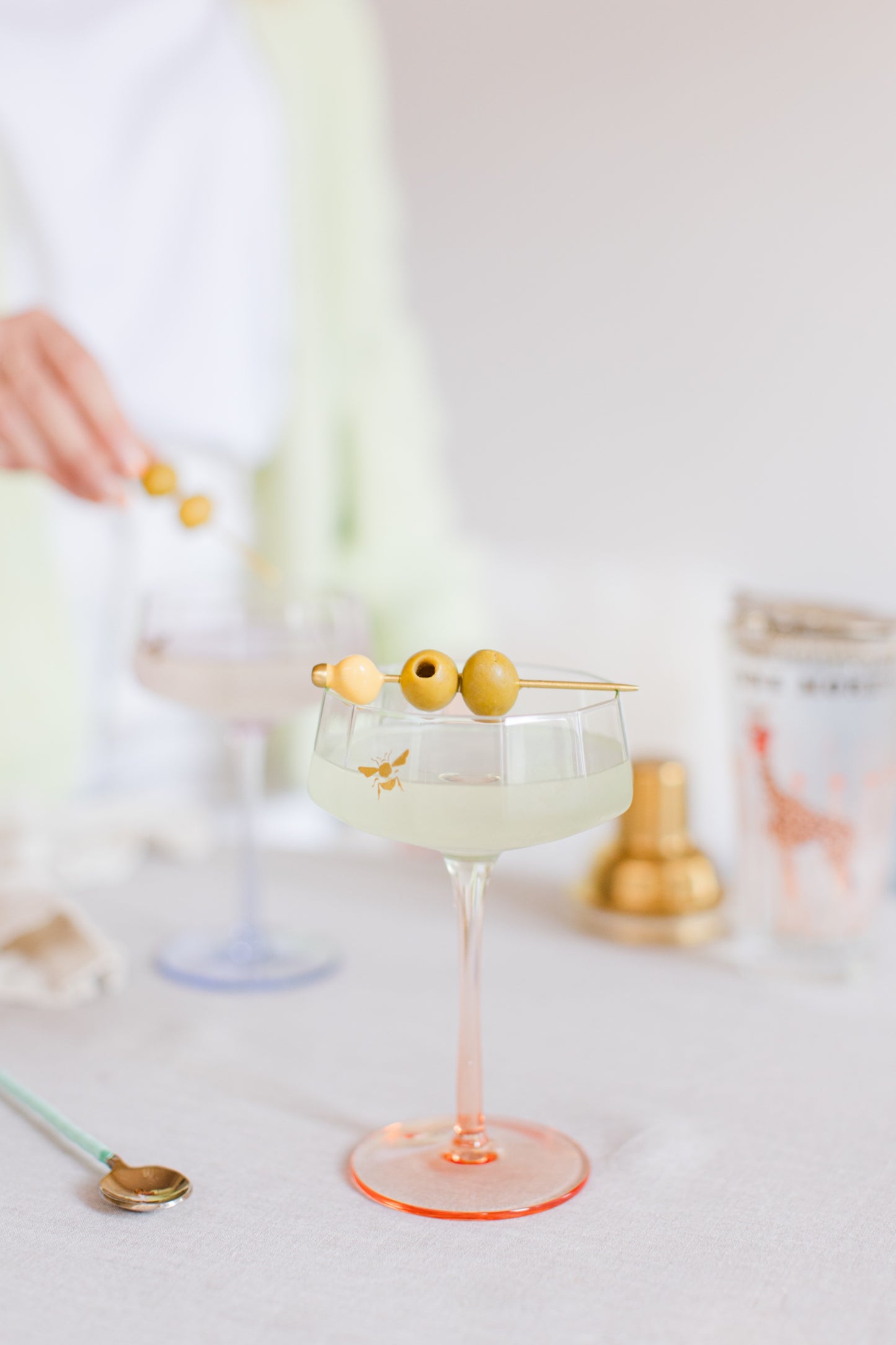 Yvonne Ellen Coupe Glass Set of 2 - Bee