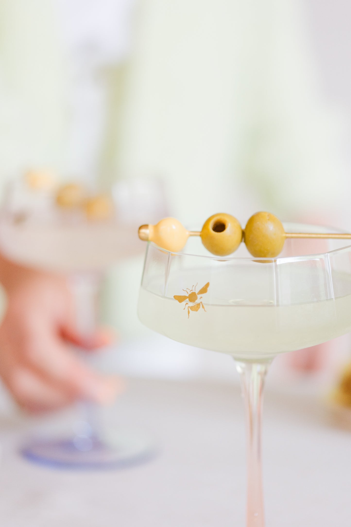 Yvonne Ellen Coupe Glass Set of 2 - Bee