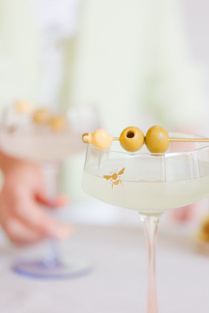 Yvonne Ellen Coupe Glass Set of 2 - Bee