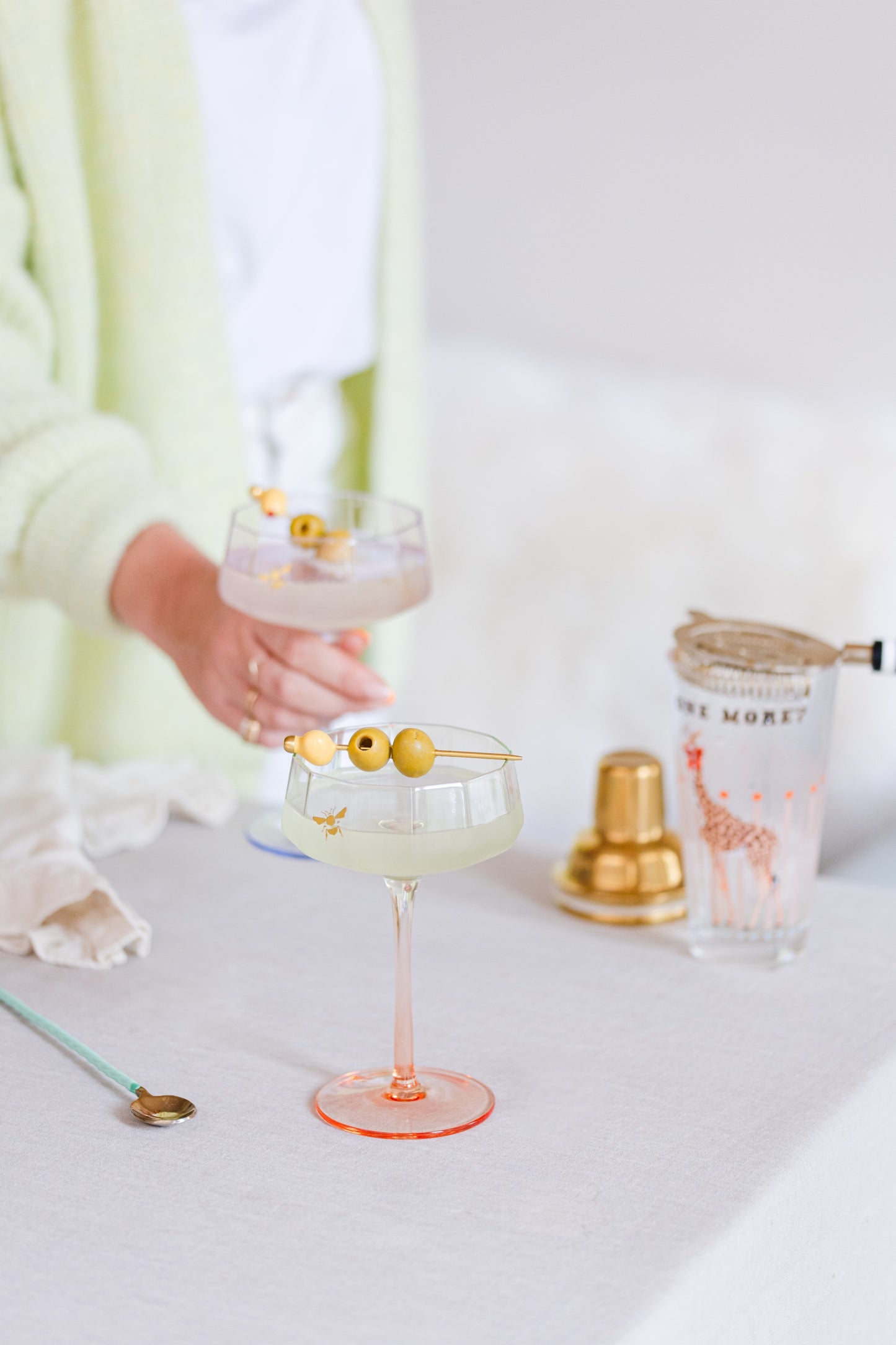 Yvonne Ellen Coupe Glass Set of 2 - Bee