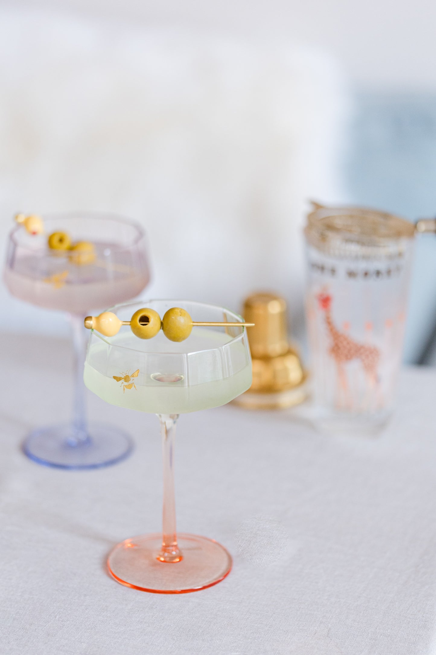 Yvonne Ellen Coupe Glass Set of 2 - Bee