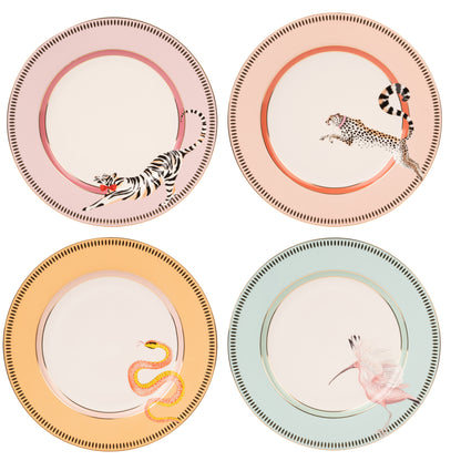 Yvonne Ellen Animal Dinner Plate Set of 4