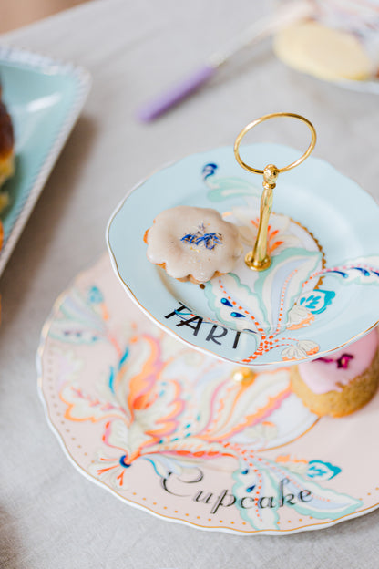 Yvonne Ellen Floral 2 Tier Cake Stand