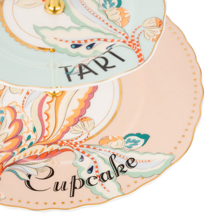 Yvonne Ellen Floral 2 Tier Cake Stand