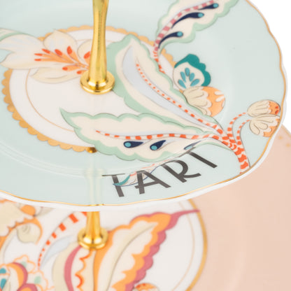 Yvonne Ellen Floral 2 Tier Cake Stand