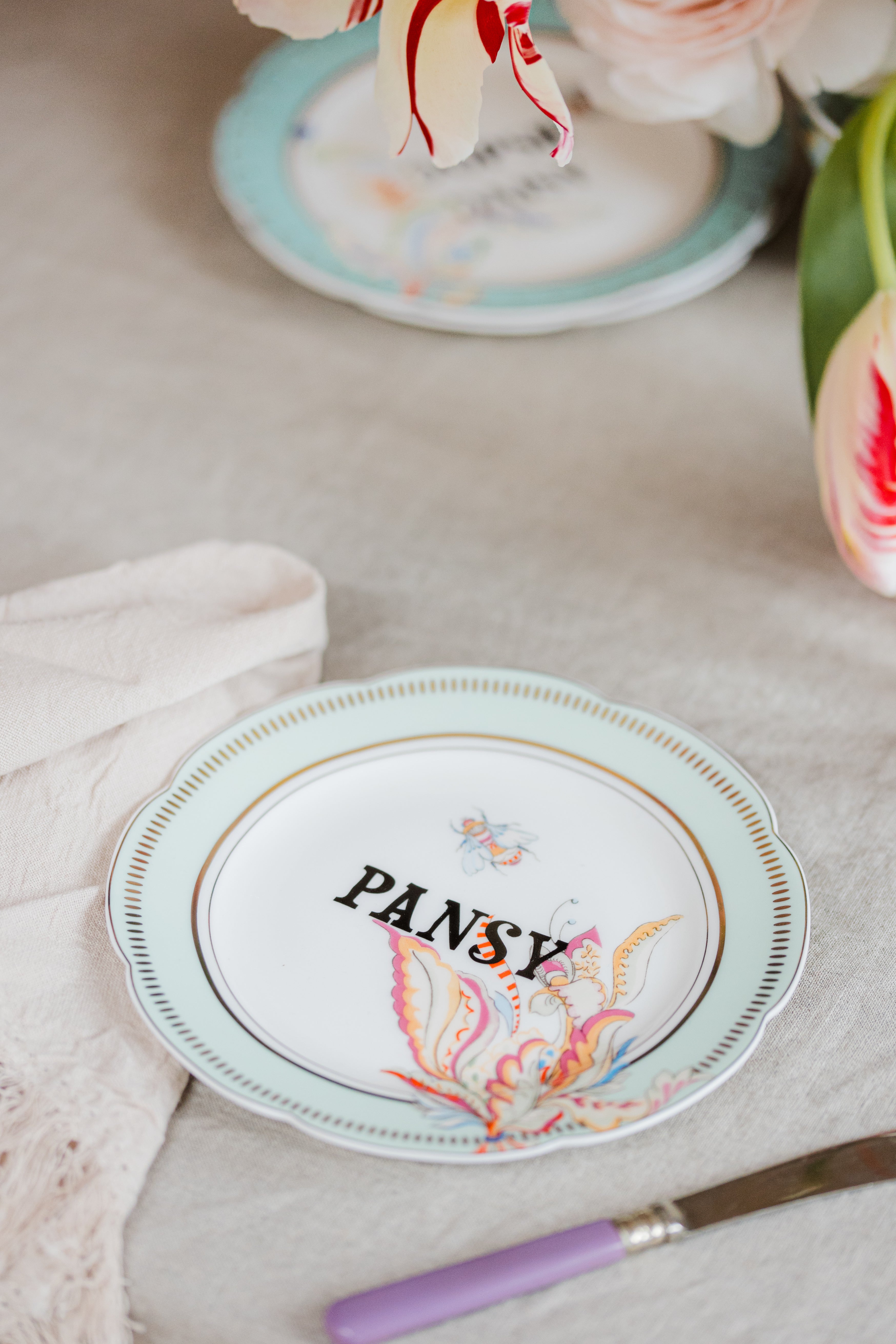 Yvonne Ellen Floral Tea Plate Set of 4