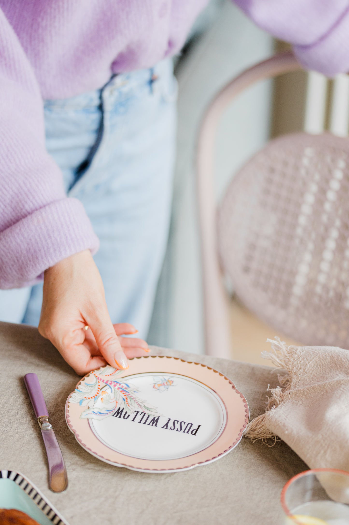 Yvonne Ellen Floral Tea Plate Set of 4