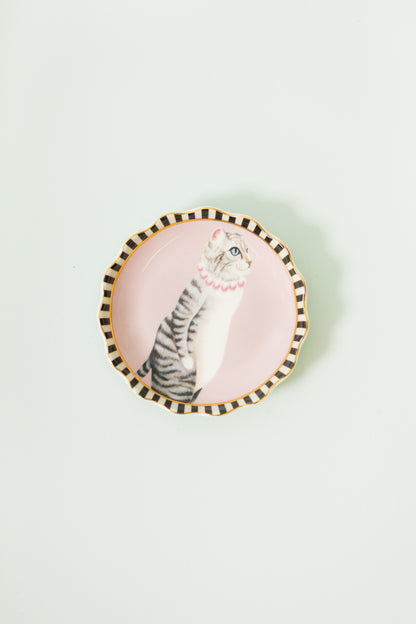 Yvonne Ellen Fluted Trinket Tray - Cat