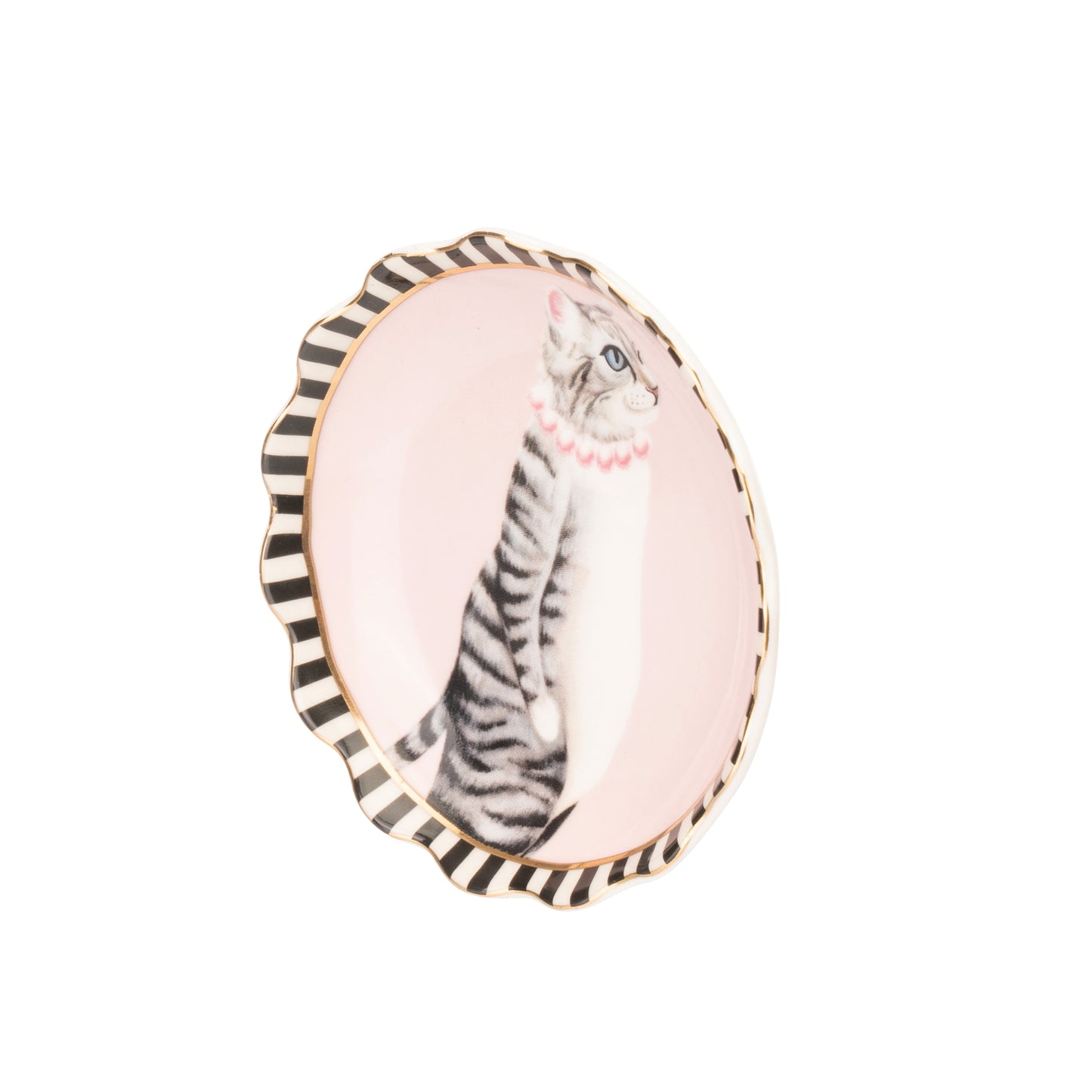 Yvonne Ellen Fluted Trinket Tray - Cat