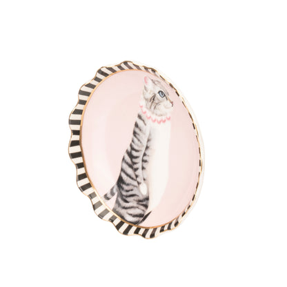 Yvonne Ellen Fluted Trinket Tray - Cat