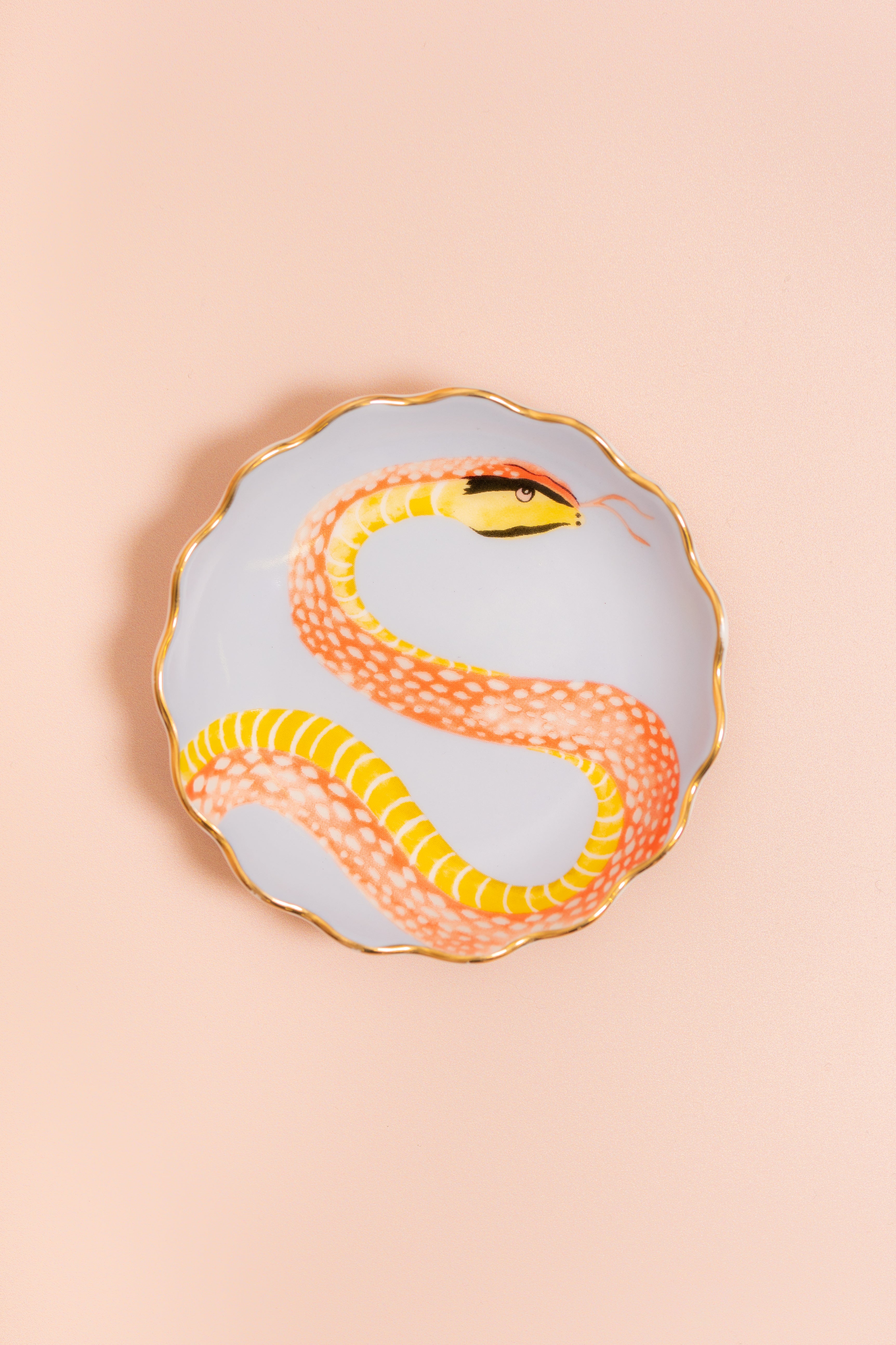 Yvonne Ellen Fluted Trinket Tray - Snake