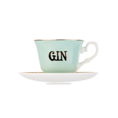 Yvonne Ellen Boozy Teacup And Saucer  - Gin