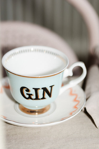 Yvonne Ellen Boozy Teacup And Saucer  - Gin