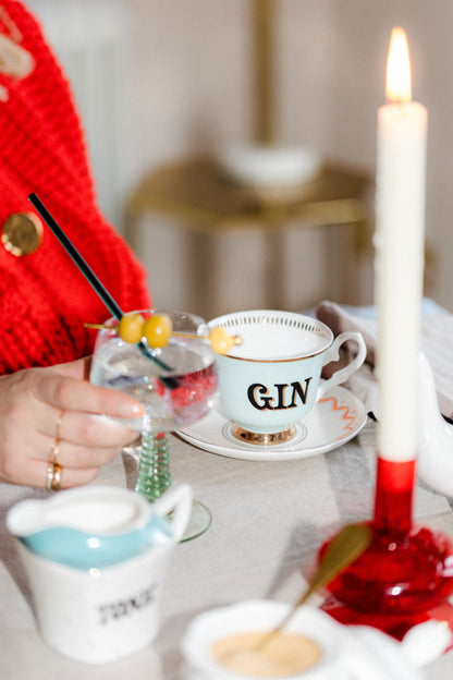 Yvonne Ellen Boozy Teacup And Saucer  - Gin
