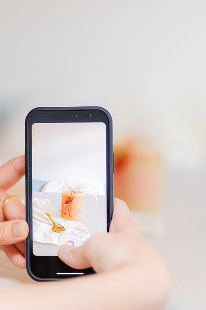 Yvonne Ellen Glass Mug - Flamingo