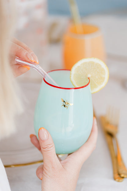 Yvonne Ellen Glass Tumbler Set of 4 - Bee