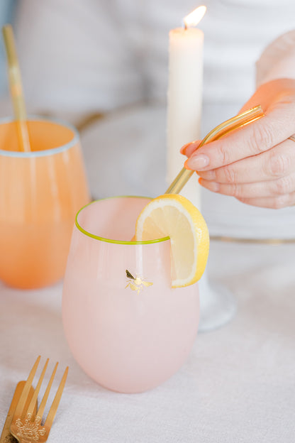 Yvonne Ellen Glass Tumbler Set of 4 - Bee