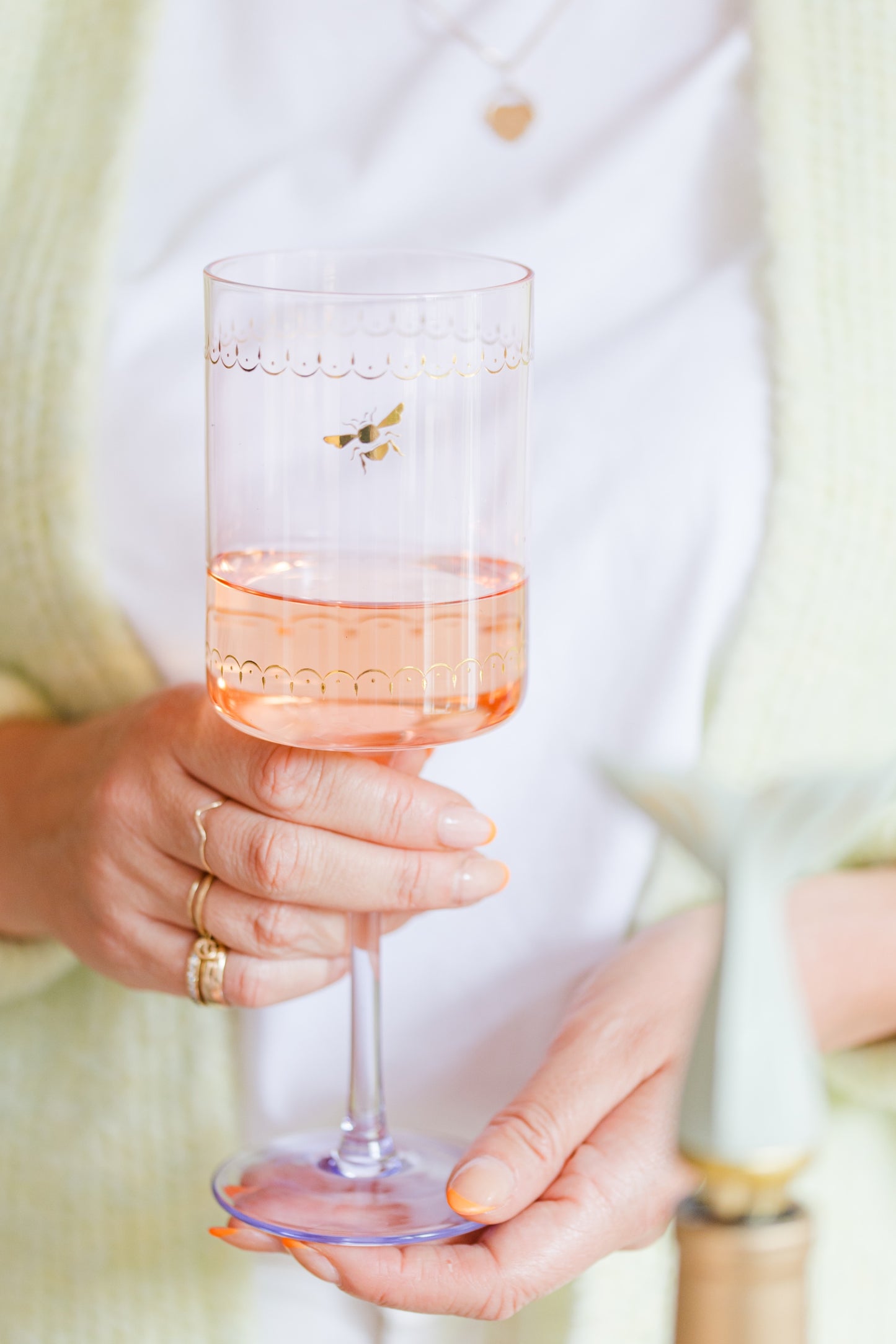 Yvonne Ellen Wine Glass Set of 2 - Bee