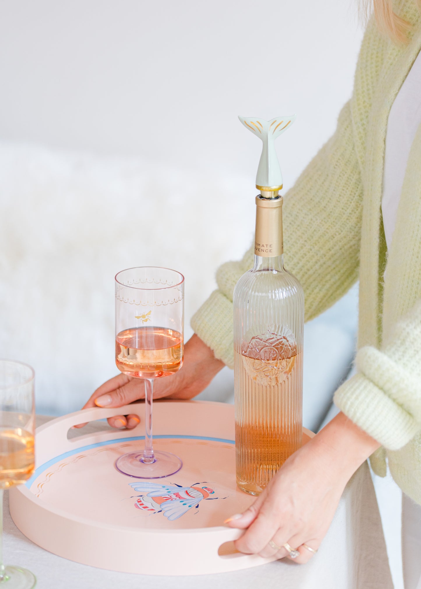 Yvonne Ellen Wine Glass Set of 2 - Bee