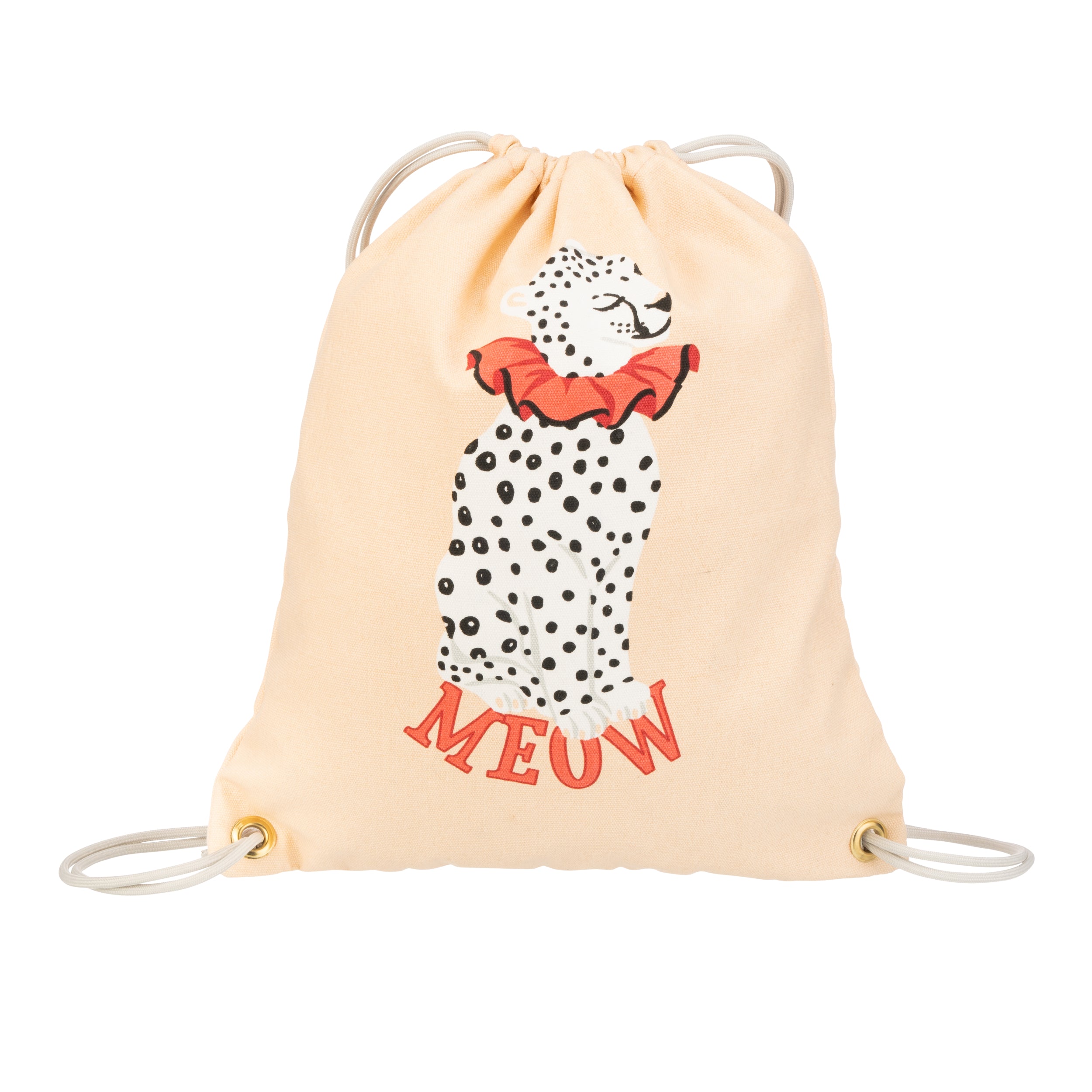 Yvone Ellen Kids Drawsring Bag - Cheetah