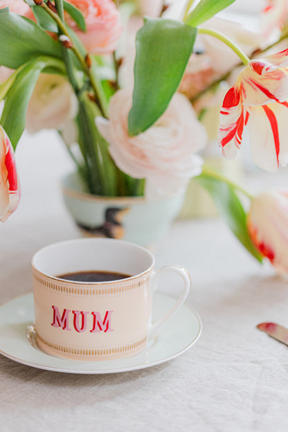 Yvonne Ellen Teacup and Saucer - Mum