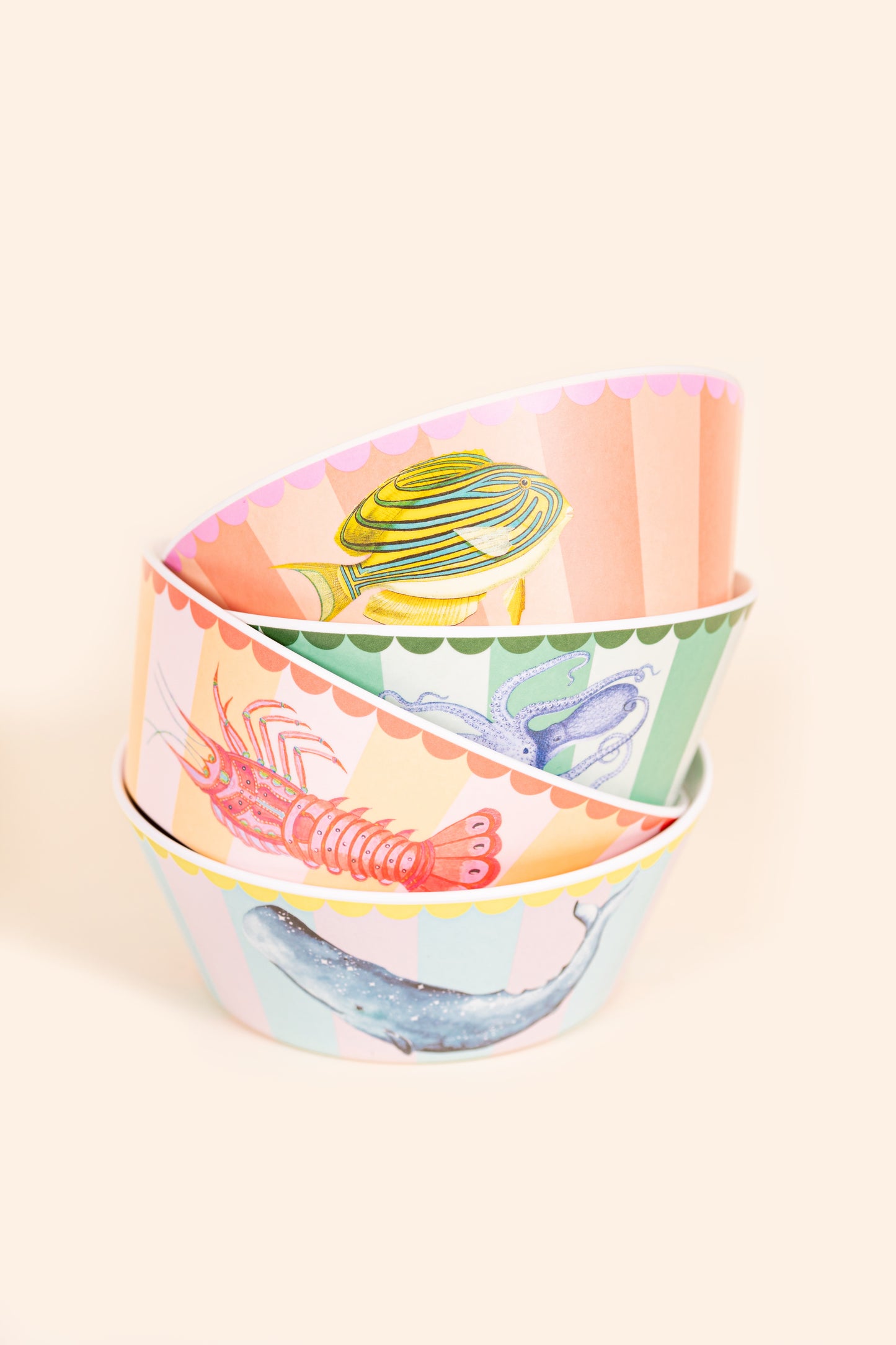 Yvonne Ellen Melamine Bowl Set of 4