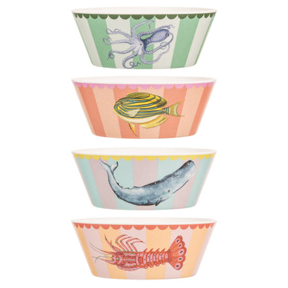 Yvonne Ellen Melamine Bowl Set of 4