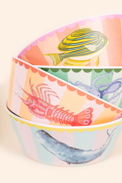 Yvonne Ellen Melamine Bowl Set of 4