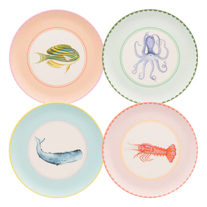 Yvonne Ellen Melamine Side Plate Set of 4