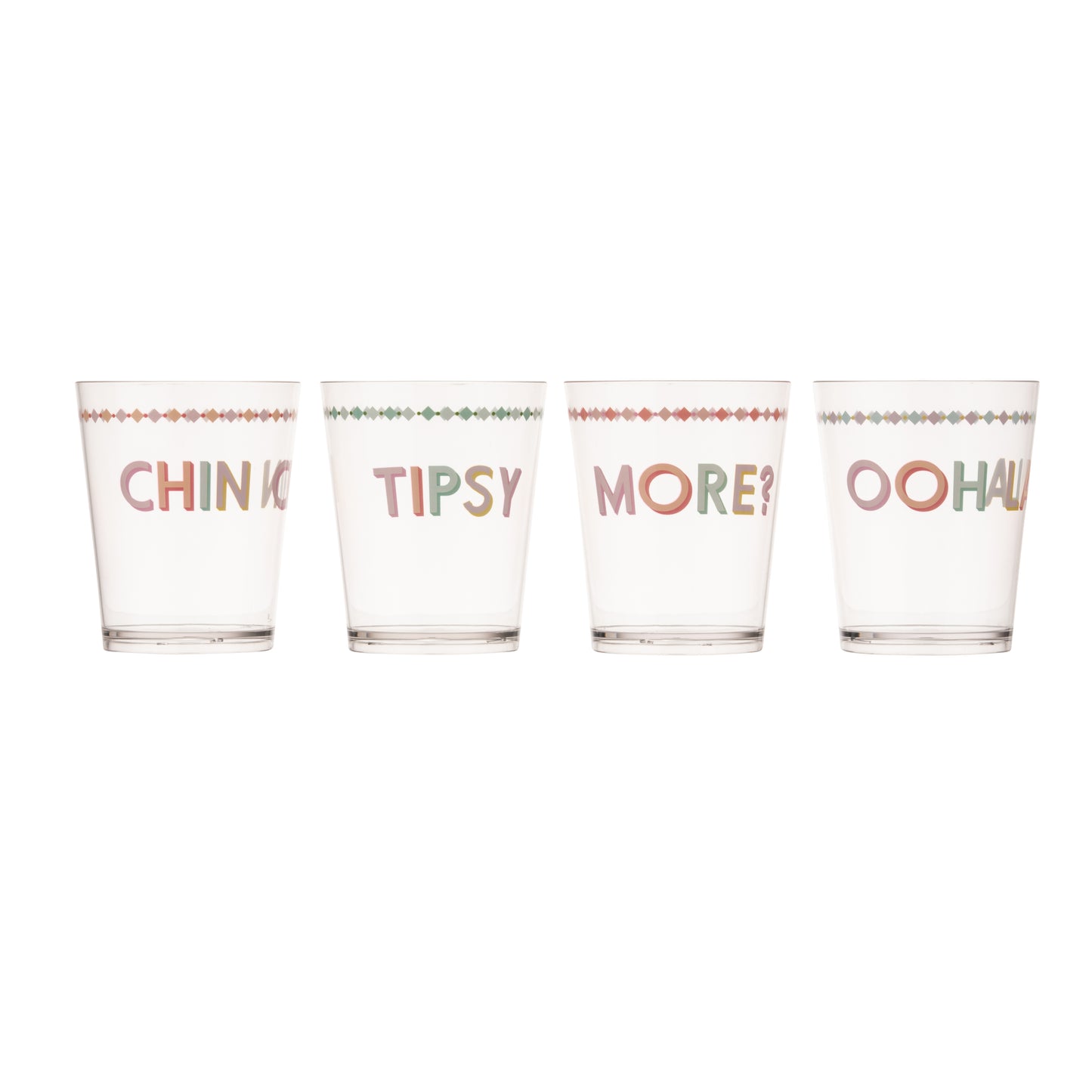 Yvonne Ellen Plastic Tumbler Set of 4
