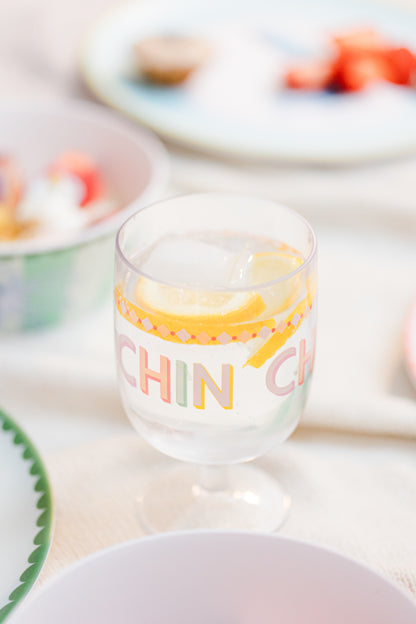 Yvonne Ellen Plastic Wine Glass Set of 4