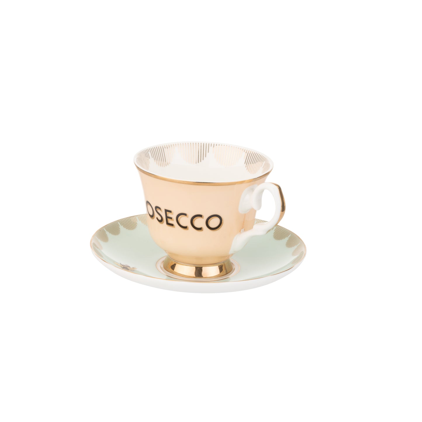 Yvonne Ellen Boozy Teacup And Saucer - Prosecco