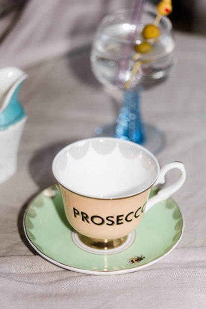 Yvonne Ellen Boozy Teacup And Saucer - Prosecco