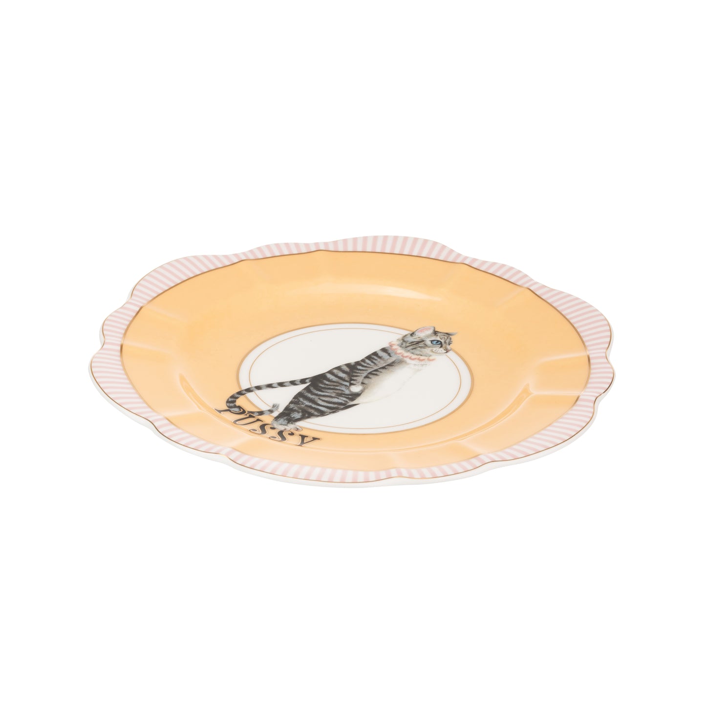 Yvonne Ellen Flower Tea Plate - Cat