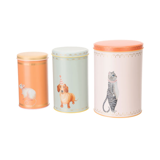 Yvonne Ellen Set Of 3 Storage Tins