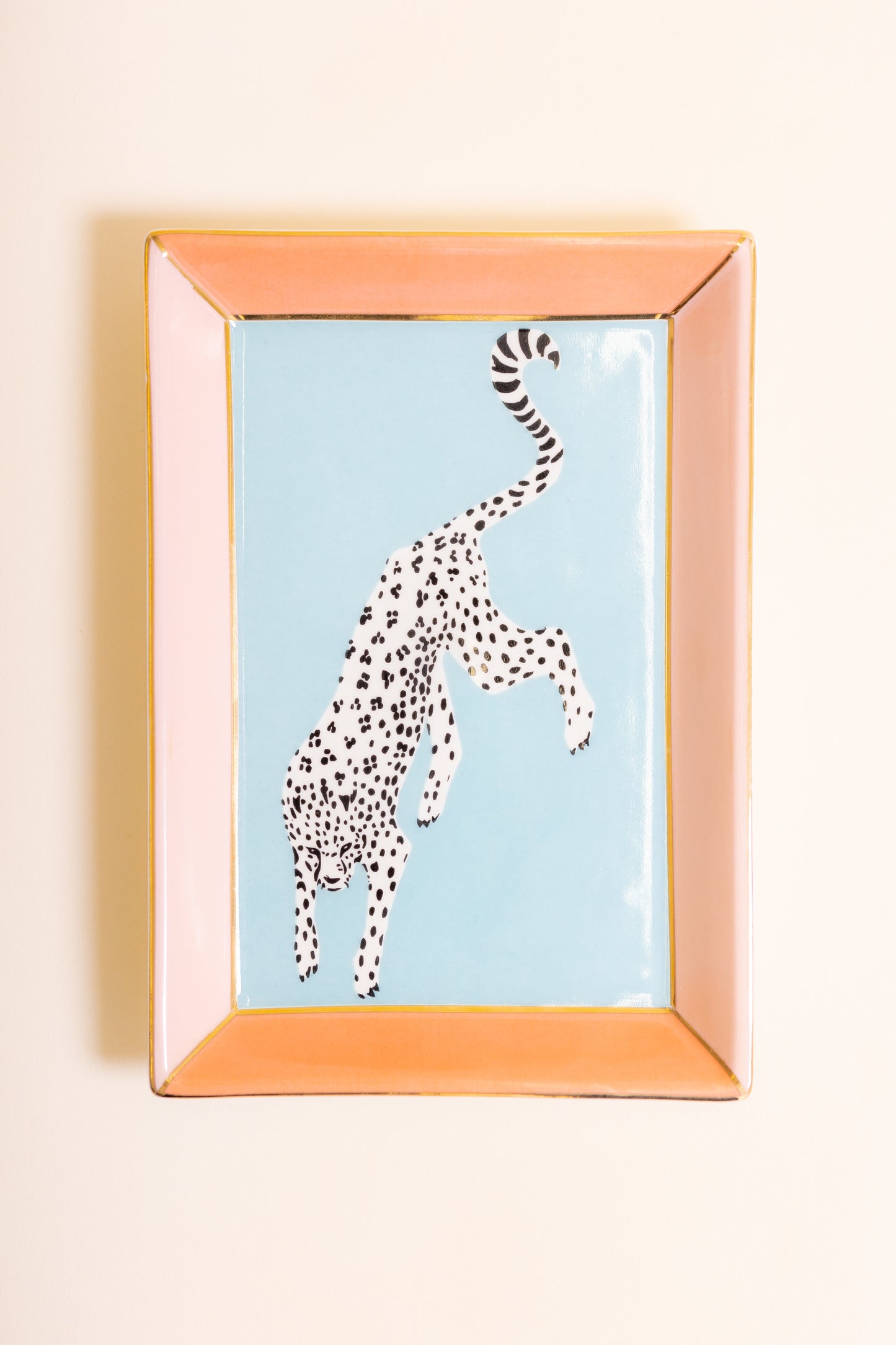Yvonne Ellen Rectangular Trinket Tray - Cheetah