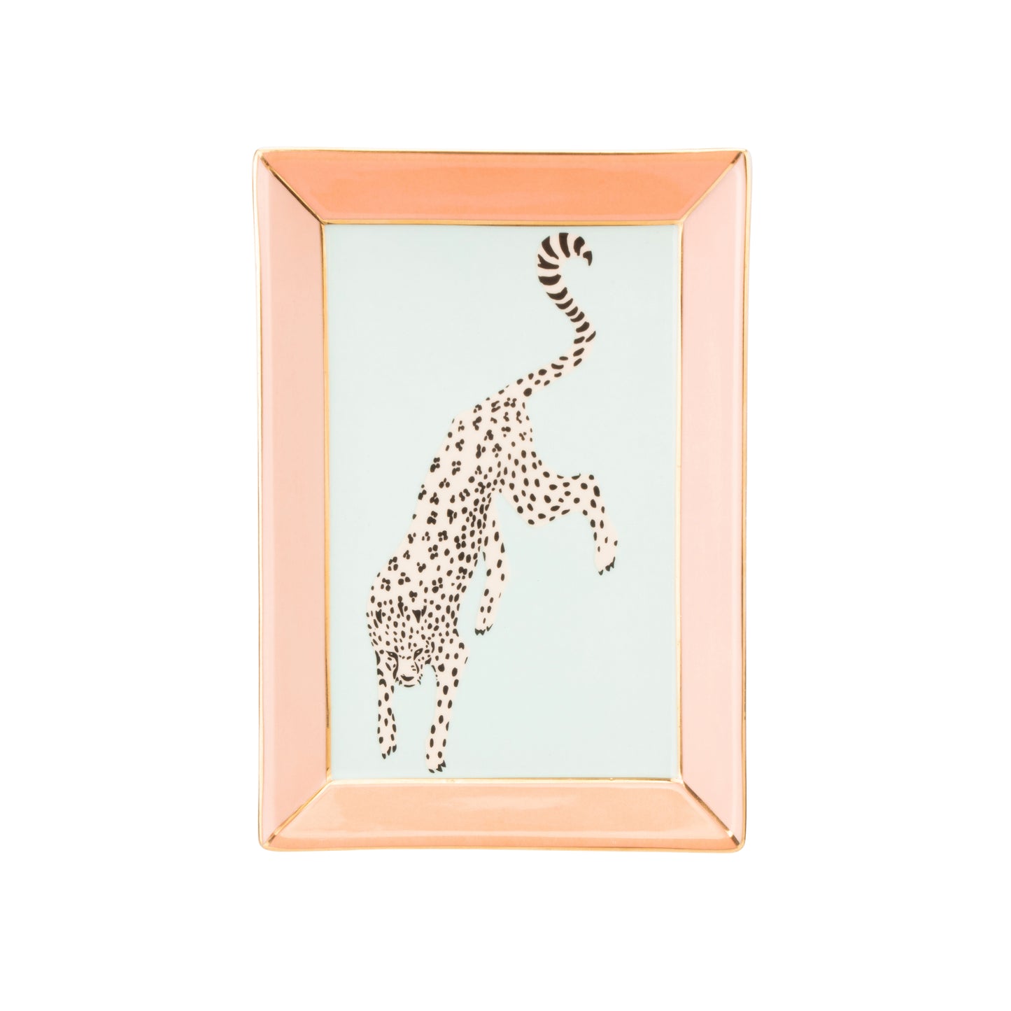 Yvonne Ellen Rectangular Trinket Tray - Cheetah