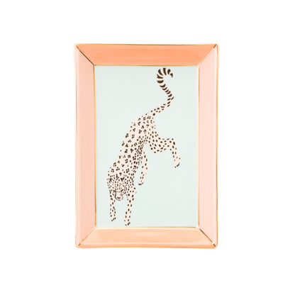 Yvonne Ellen Rectangular Trinket Tray - Cheetah