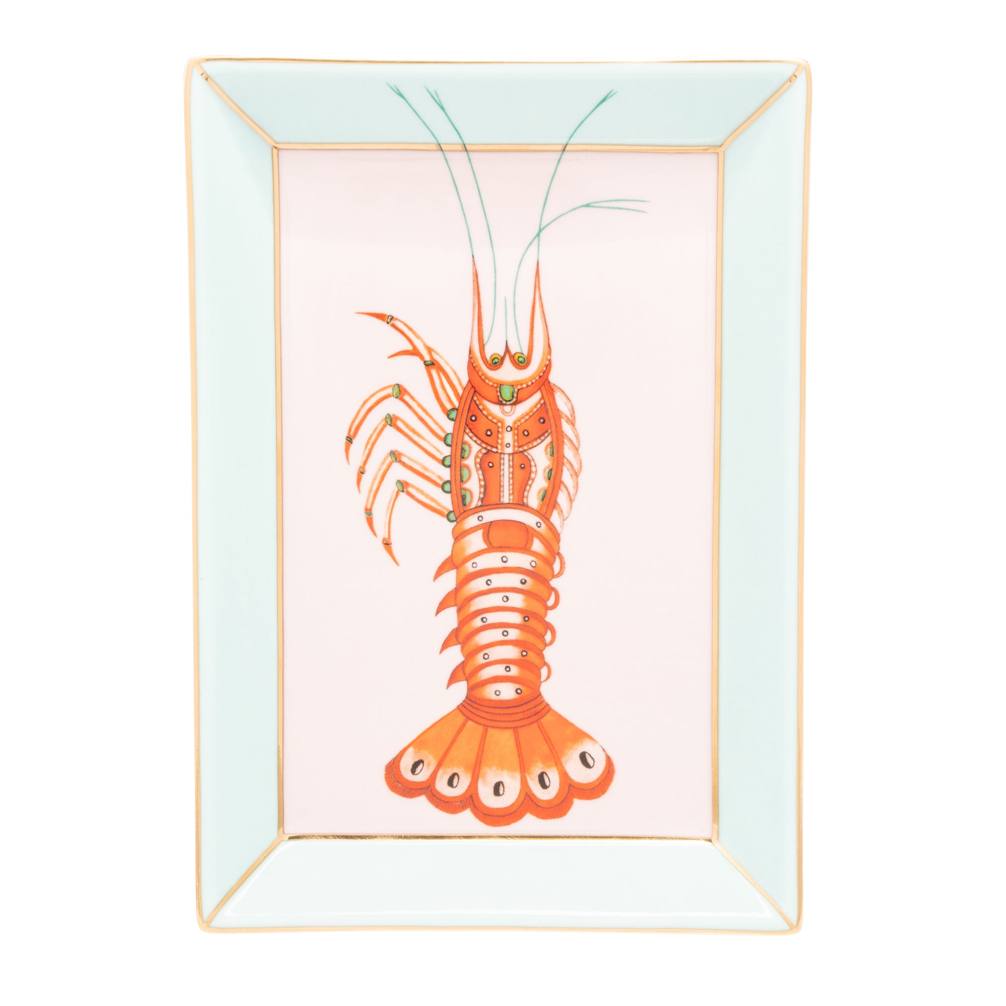 Yvonne Ellen Rectangular Trinket Tray - Lobster