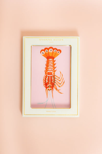 Yvonne Ellen Rectangular Trinket Tray - Lobster