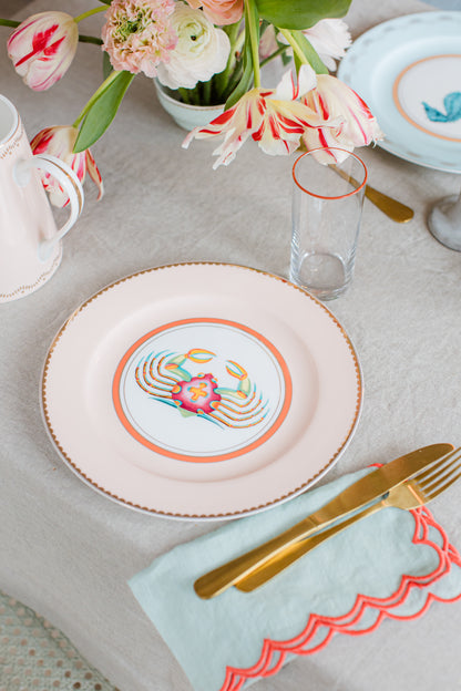 Yvonne Ellen Under The Sea Dinner Plate Set of 4