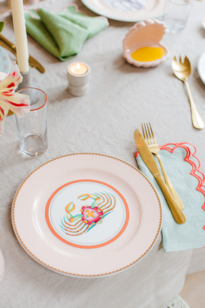 Yvonne Ellen Under The Sea Dinner Plate Set of 4