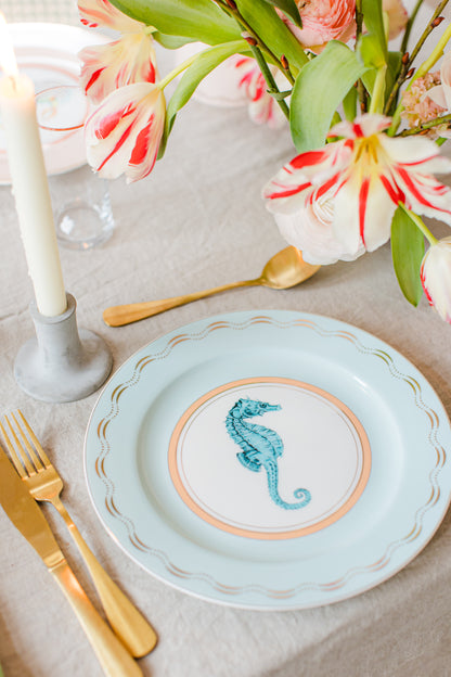 Yvonne Ellen Under The Sea Dinner Plate Set of 4