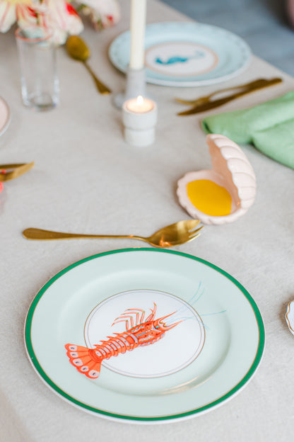Yvonne Ellen Under The Sea Dinner Plate Set of 4