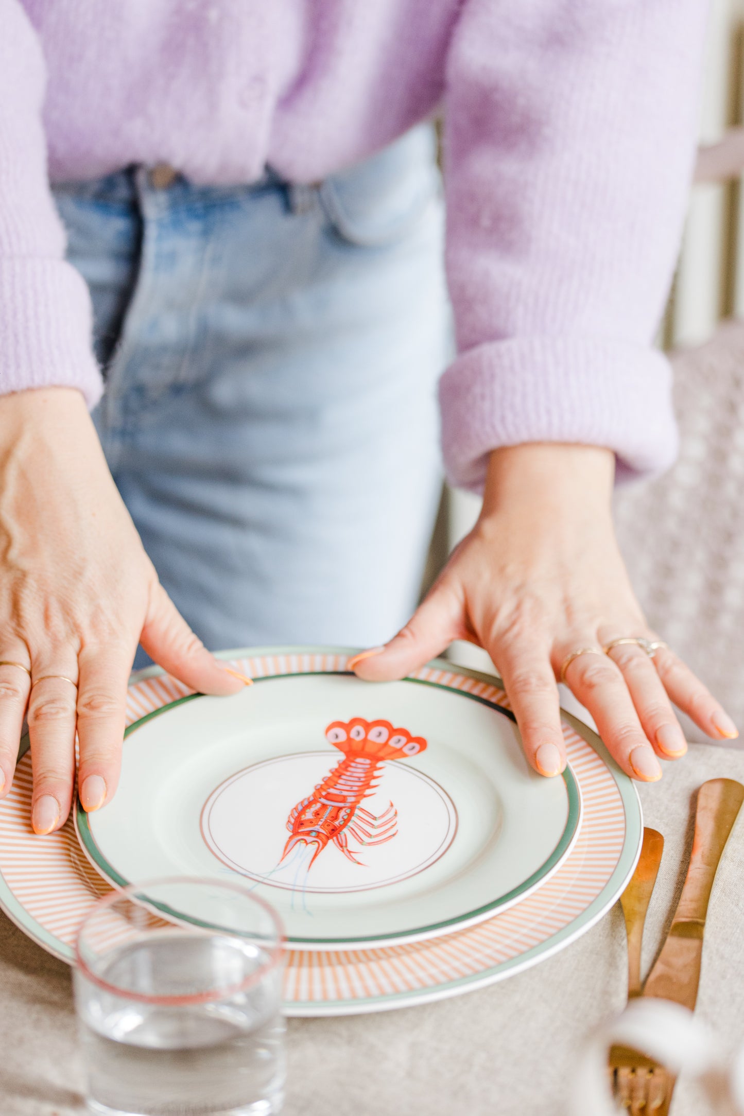 Yvonne Ellen Under The Sea Side Plate Set of 4