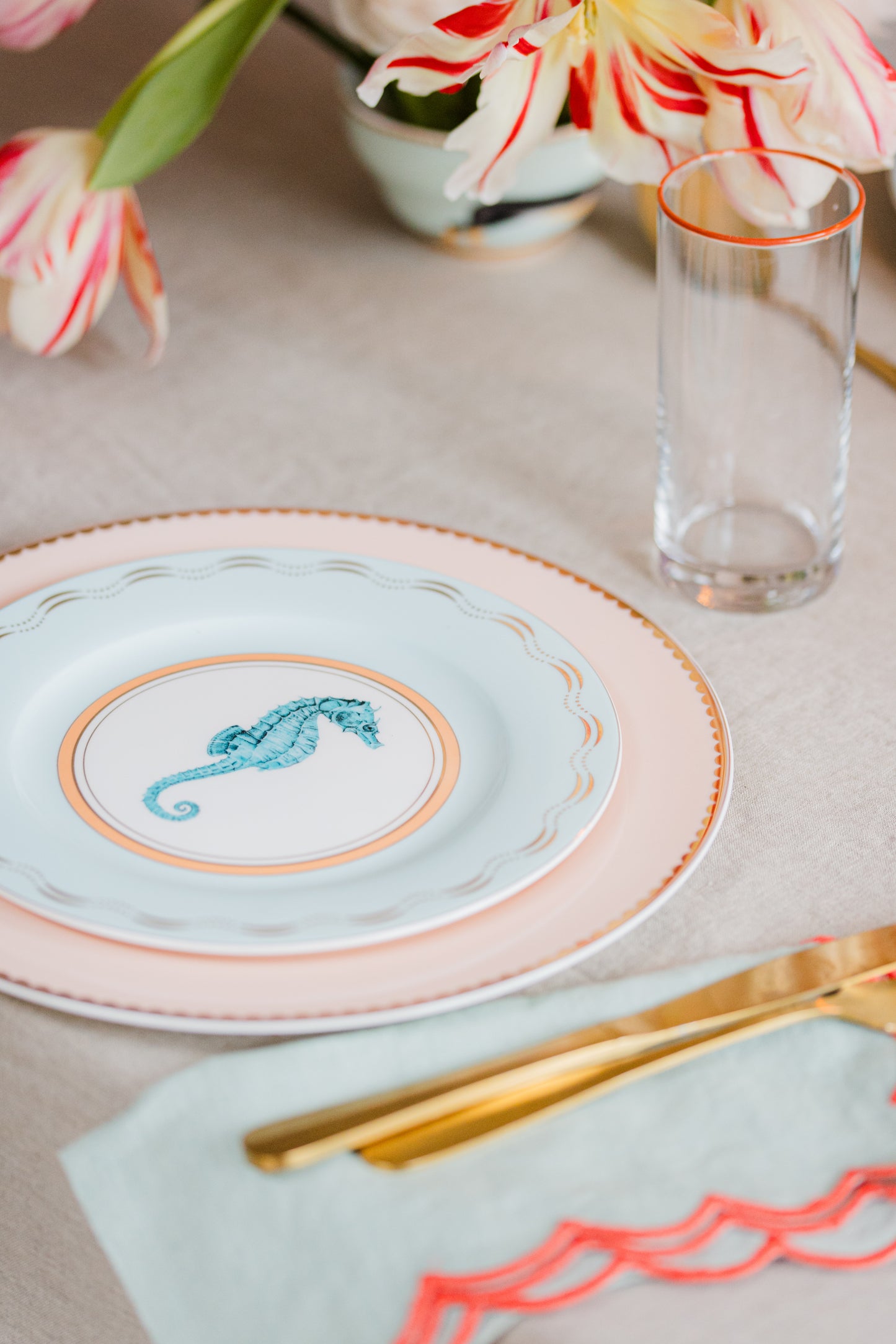 Yvonne Ellen Under The Sea Side Plate Set of 4