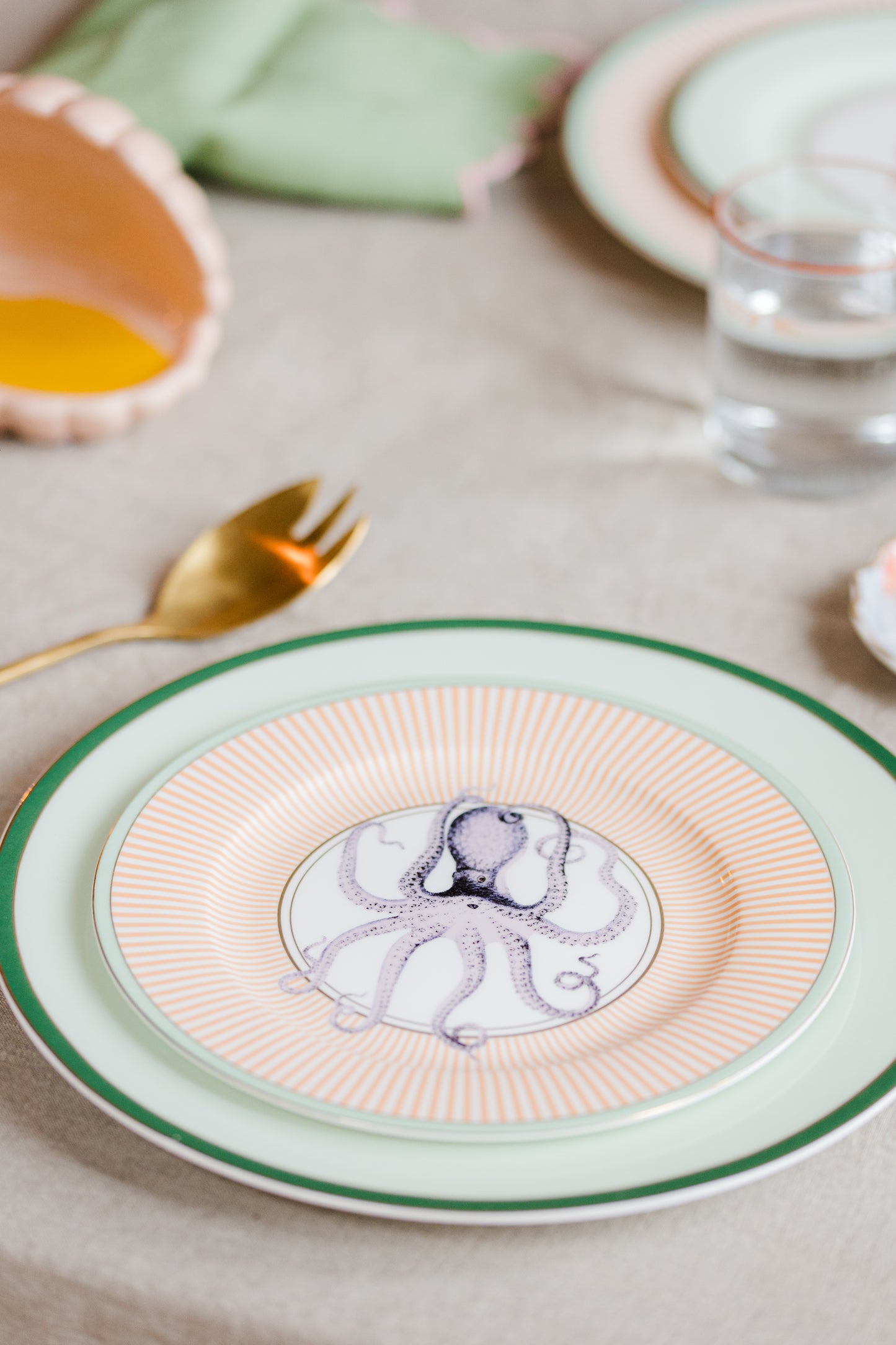 Yvonne Ellen Under The Sea Side Plate Set of 4
